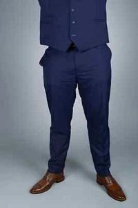 Navy Blue Suit Trouser Pants SLIM Fit (Regular Length) - Picture 1 of 2