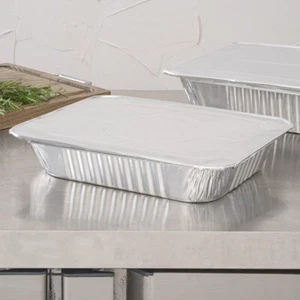 1/2 Half-Size Aluminum Foil Steam Table Pan 2 9/16" Deep w/ Lid 10/PK - Picture 1 of 5
