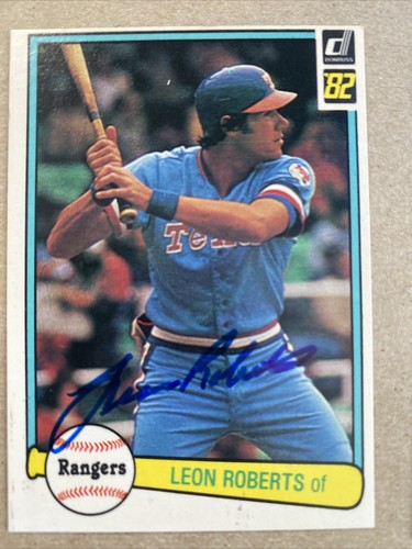 1982 DONRUSS #415 Leon Roberts AUTOGRAPHED Card - TEXAS RANGERS | eBay