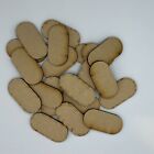 25mm X 50mm Pill MDF bases, package of 20, for Warhammer, D&D, and others