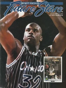 BECKETT FOCUS -FUTURE STARS #21 1993 SHAQUILLE O'NEAL COVER ROOKIE YEAR..FN/VF - Picture 1 of 2