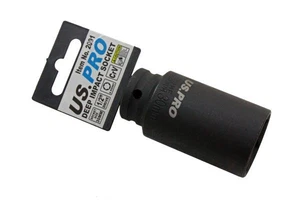 US Pro 1/2" Drive 30MM Impact Socket Deep 6 Point Axle Hub Shaft Air Metric - Picture 1 of 4
