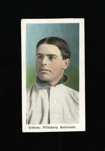 1910 1911 M116 SPORTING LIFE GEORGE GIBSON BLUE BACKGROUND VERY NICE BLANK BACK - Picture 1 of 2