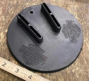 OEM harley Kickstand Jiffy Stand Floor protector Coaster Plate Bar Shield Pad! - Picture 1 of 4