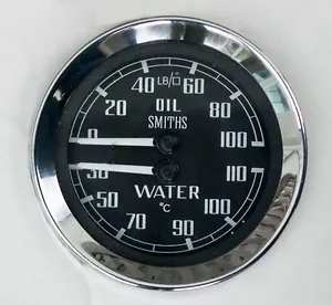 Smiths Oil Pressure & Water Temperature Gauge for MGB Sprite Midget. BHA4764 - Picture 1 of 2