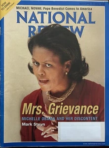 National Review Magazine (April 2008) Michelle Obama - Mrs. Grievance - Imagen 1 de 1