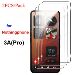 Protector de pantalla de película de vidrio templado 2 piezas Nothing Phone 3A Pro - Imagen 1 de 9