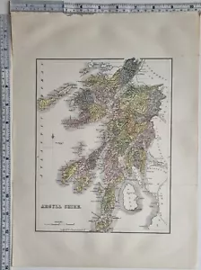 1884 SCOTTISH MAP ARGYLL SHIRE SOUND JURA GIGHA INVERARY FORT WILLIAM - Picture 1 of 3