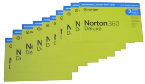 10 x key norton 360 deluxe pour 3 appareils pendant 12 mois avec cloud 25 Go - Photo 1/4