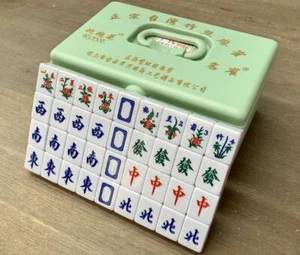 New Premium 144pcs Tranditional Chinese MahJong Game Set Large Size 42 Free Chip - Bild 1 von 4