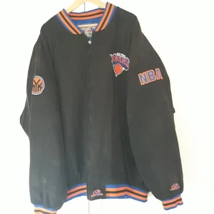 Unique Sports Generation New York Knicks Herren Jacke mit durchgehendem Reißverschluss Größe 5X, schwarz - Bild 1 von 12