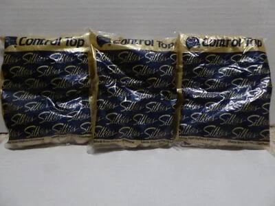 3 pares de pantimedias SILKIES Control Top 070209, medianas, blanco roto marfil Foto 1 de 2