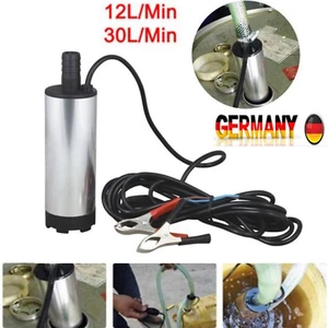 Mini bomba 12V 38mm 30L/min bomba sumergible bomba de agua coche diésel bomba de transferencia de aceite~ - Imagen 1 de 17