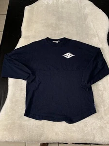 Disney Cruise Line Spirit Womens Blue Long Sleeve Shirt Size XS Top Actual SMALL - Picture 1 of 8
