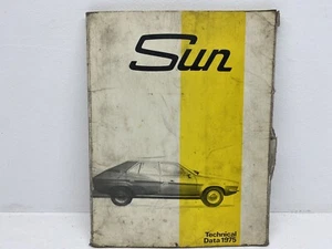 Sun Service Equipment Technical Data 1975 Vehicle Coverage Information Manual - Picture 1 of 5