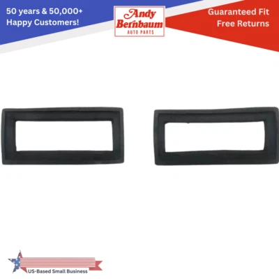 For 1946-1948 Plymouth Exterior Parking Light Lamp Lens Gasket Rubber Pair Black - Image 1 of 4