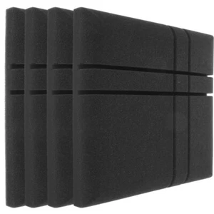 4 Pcs Soundproof Cotton Panel Wall Acoustic Panels Adhesive Absorbing - Imagen 1 de 12