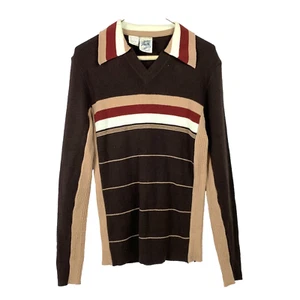 Maglione maglia media scollo a V Kennington California Madmen Atomic vintage anni 70 - Foto 1 di 6