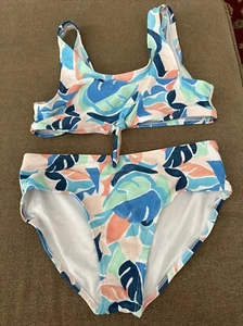 Girl's Old Navy 2-Piece Bikini Quick Dry Swimsuit Swim Size L 10/12 (AH) - Picture 1 of 5