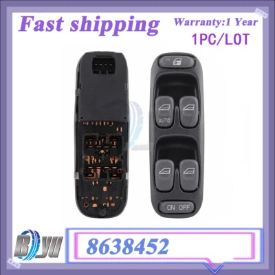 Nuevo interruptor maestro ventana eléctrica delantera izquierda 8638452 para Volvo V70 S70 C70 Foto 1 de 4