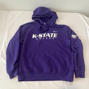 Nike Kansas State Wildcats Hoodie Sweatshirt Mens M Purple KSU PLAYER ISSUED - Picture 1 of 6