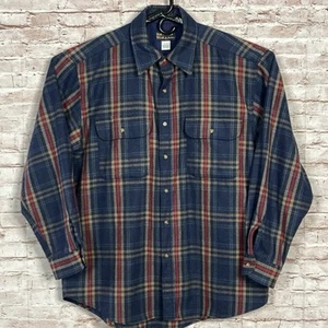 Nor'Wester Wear PENDLETON Hombres Mezcla de Lana Botón Franela 50/50 Lavable L/XL - Imagen 1 de 15
