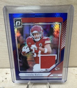 2024 Panini Donruss Optic - Donruss Threads Blue Hyper Travis Kelce #DTB-TKE - Bild 1 von 2