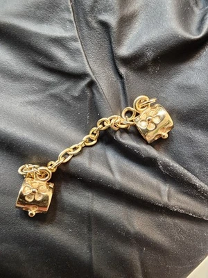 Retired Pandora 14k 585 Gold Flower Safety Chain 750312-05 - Image 1 of 4