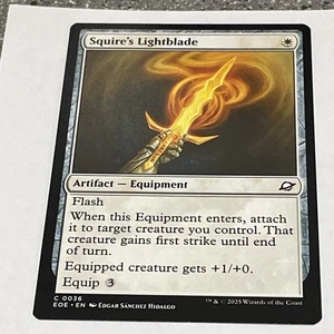 Magic The Gathering Magic Squire’s Light Blade Equipo de artefactos C 0036 2025 - Imagen 1 de 2