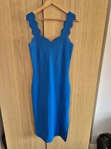 BNWOT £189 Ted Baker RARE 3 UK 12 14 Blue Midi Dress Wedding Party Evening - Picture 1 of 8