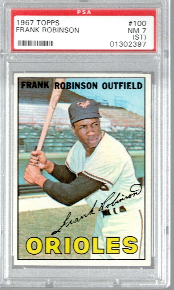 Frank Robinson 1967 Topps #100 PSA 7 (ST) Foto 1 de 2