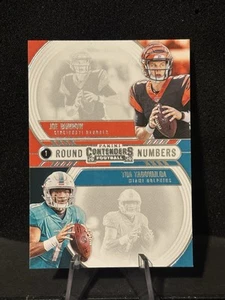 2020 Panini Contenders Joe Burrow Tua Tagovailoa Round Numbers Rookie #RN-BT RC - Picture 1 of 1