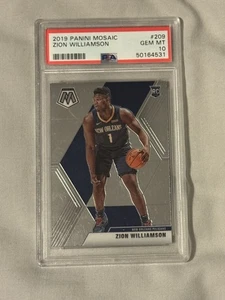 2019-20 Panini Mosaic Zion Williamson RC #209 PSA 10 GEM MINT! - Bild 1 von 2