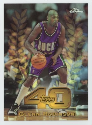 1997-98 Topps Chrome 40 折射器 Glenn Robinson Bucks #T40-31 A1 — 第 1/2 张图片