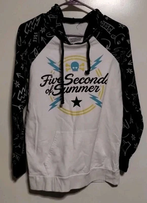 Sudadera con capucha para mujer 5 Seconds Of Summer talla mediana Doodle Foto 1 de 4