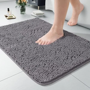 Soft Mat Non-slip Bathroom Luxury Rug Shaggy 24x17 Inch Washable Rugs Shower - Picture 1 of 7