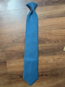 Vintage Ketch Clip-On Tie Solid Blue 17" Necktie - Picture 1 of 7