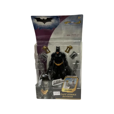 The Dark Knight Staff Strike Batman Figure DC Mattel 2007 Brand NEW - Image 1 of 4
