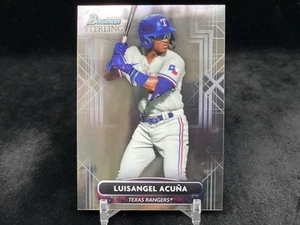LUISANGEL ACUNA 2022 BOWMAN STERLING #BSP-97 BASE PROSPECT CARD / RANGERS - Picture 1 of 2