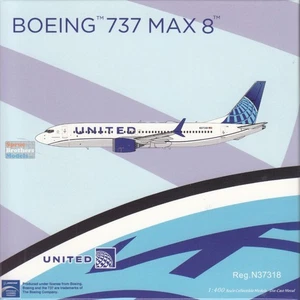 NGM88037 1:400 NG Modello United Airlines B737 Max8 Reg #N37318 - Foto 1 di 3