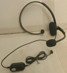 Microsoft Xbox 360 Wired Gaming Headset - Black with moveable Mic - Used - Afbeelding 1 van 6