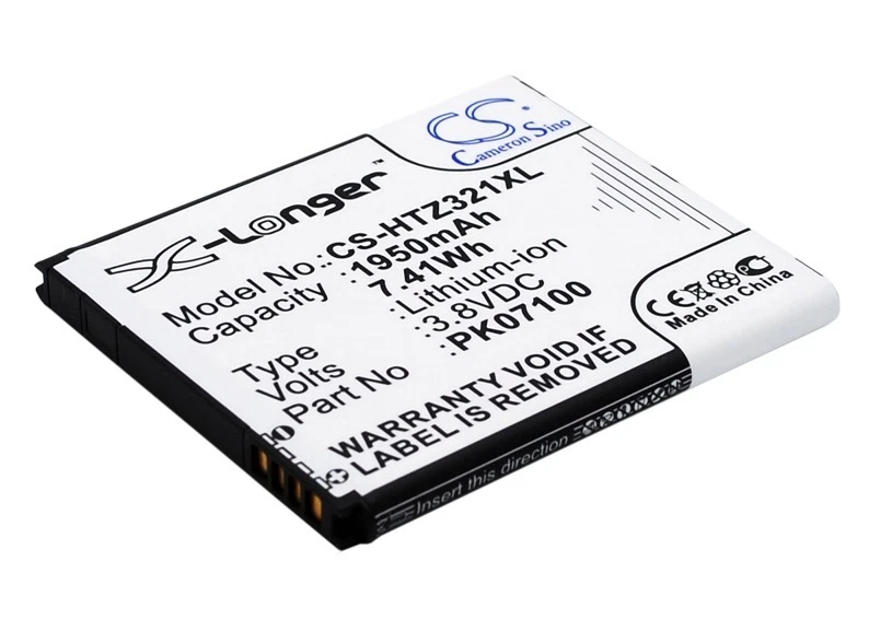 Battery for HTC 35H00189-00M 35H00189-02M HTI13UAA PK07100 HTI13 1950mAh - Image 1 of 1