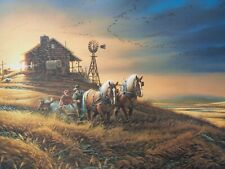 Terry Redlin For Amber Waves of Grain Lithograph SN Image 16 x 28 3/8