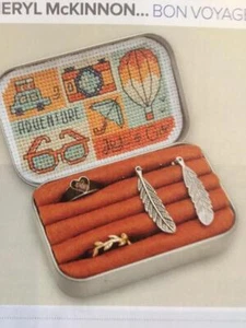 CROSS STITCH 3 TREASURE TIN CHART'S TO MAKE REMOVED FROM UK MAGAZINE - Picture 1 of 1