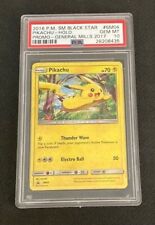 Pokemon PIKACHU SM04 HOLO 2016 General Mills Black Star PROMO PSA 10 GEM MINT