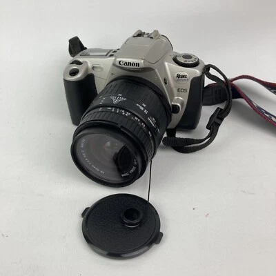 Canon EOS Rebel 2000 35mm SLR Film camera& Sigma zoom 28-80mm 1:3.5-5.6 lens - Image 1 of 4