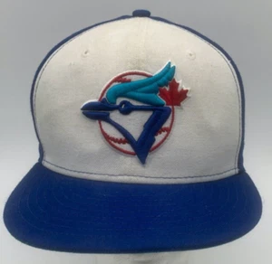 Toronto Blue Jays New Era 59Fifty Fitted Hat Blue White Size Fits Most USA Made - Picture 1 of 7