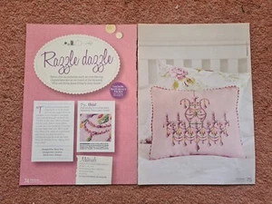 Razzle Dazzle Retro Chic Chandelier Cushion Cross Stitch Pattern - Pattern Only - Picture 1 of 4
