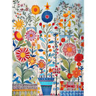 Garden Flowers Modern Folk Art Watercolour Canvas Poster Print Picture Wall Art