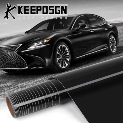For Lexus GLOSS BLACK Car Paint Protect Vinyl Wrap Film Sticker Decal Sheet Roll Foto 1 de 4